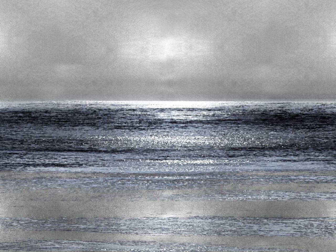 Silver Seascape III Poster Print by Michelle Matthews # MMW112638DG